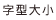 字型大小